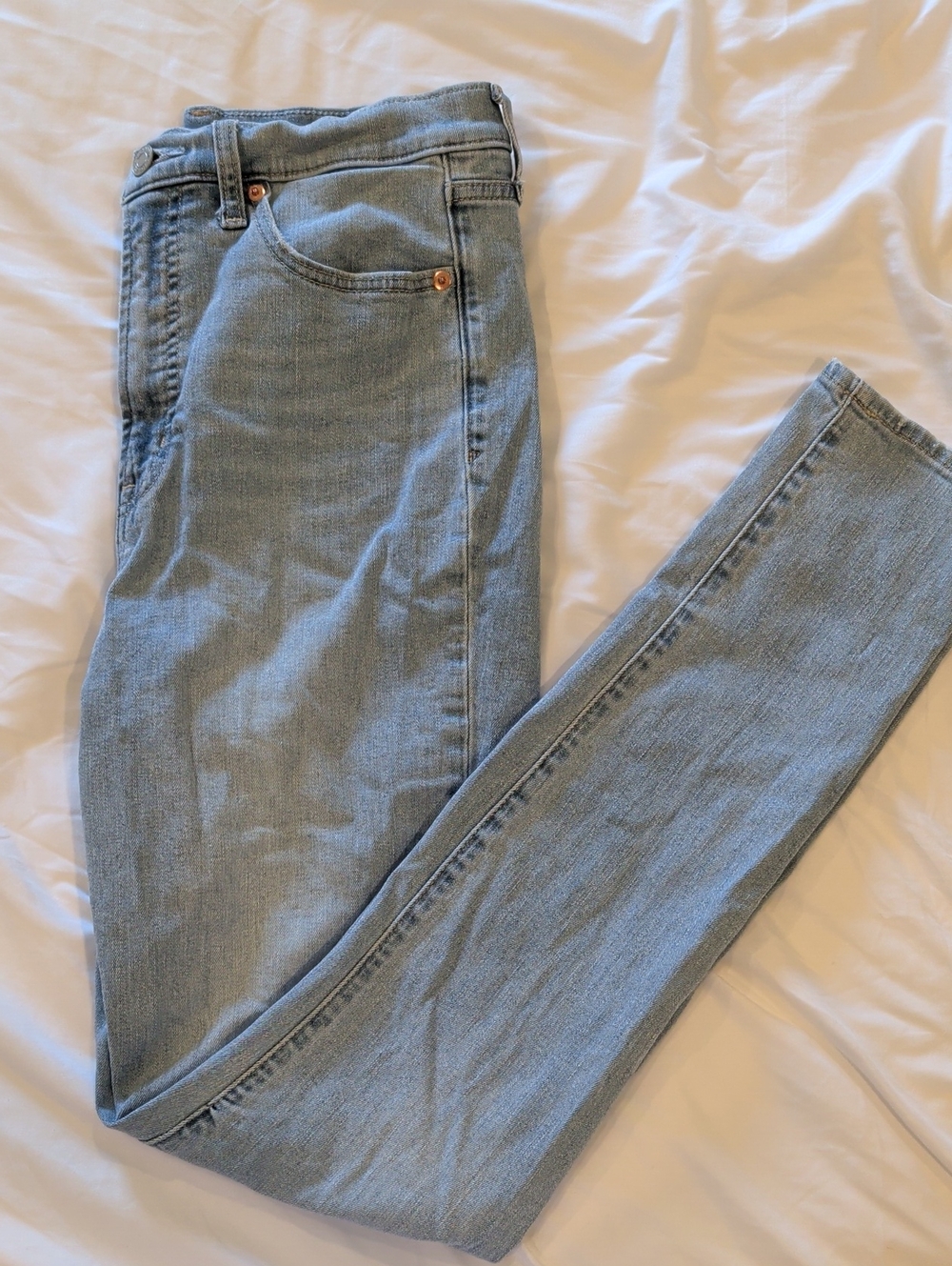 3/$40 GAP Light Blue True Skinny Sky High Jeans Size 30 Tall